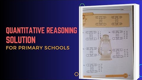 Quantitative Reasoning Solutions for Primary Schoo|Lantern Steps Quantitative Reasoning Book 6
