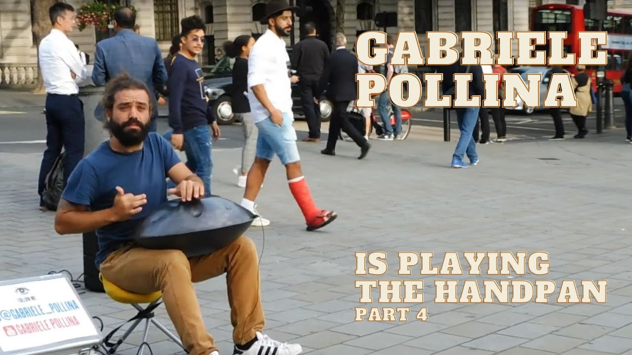 Gabriele Pollina is playing the handpan PART 4 | London | August 15, 2019