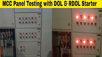 MCC Panel Testing With DOL & RDOL Starter