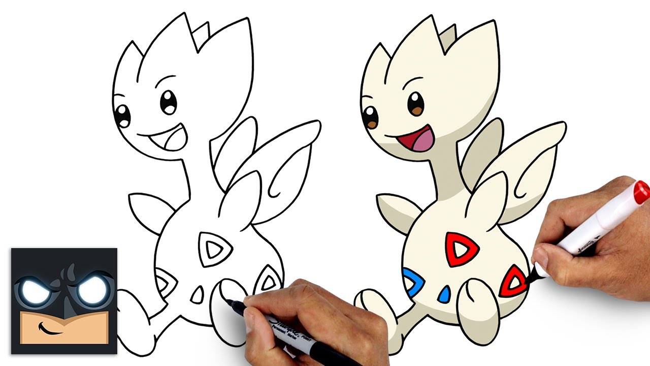 How To Draw Togetic | Pokemon Draw & Color Tutorial - YouTube