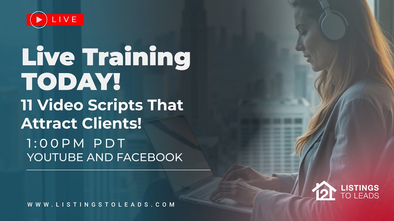 🚨 Live Training Today: 11 Video Scripts That Attract Clients! - YouTube