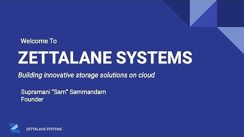Welcome to Zettalane Systems