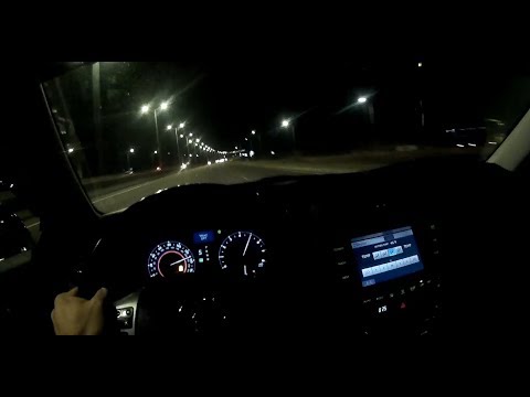 At Night Driving Lexus IS250 Stage1+ at high speeds