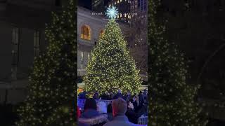 Bryant Park Tree Lighting 2022 #shorts