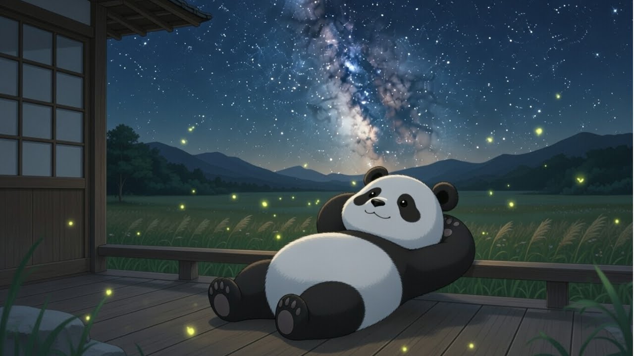 Zen Chillstep Stargazing | Panda Under the Milky Way – Cosmic Calm & Relaxation