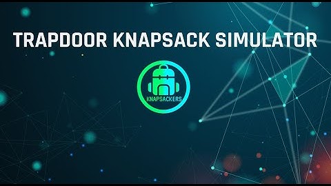 FYP19 Project - Trapdoor Knapsack Simulator