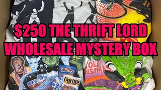 $250 THE THRIFT LORD WHOLESALE MYSTERY BOX UNBOXING 👀🔥💯