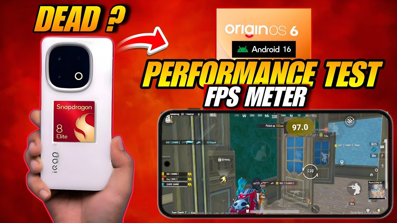 Origin OS 6 Update ⚡ iQOO 13 BGMI 120 FPS Performance Test ? LAG ...