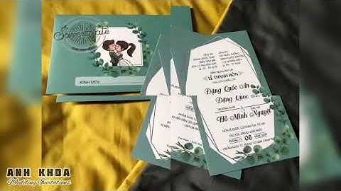 Thiệp Cưới Hình Dâu Rể Chibi Siêu Đáng Yêu || Tổng Hợp Mẫu Mới 2020