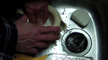 Making a tallow or milled shaving soap fit in a container