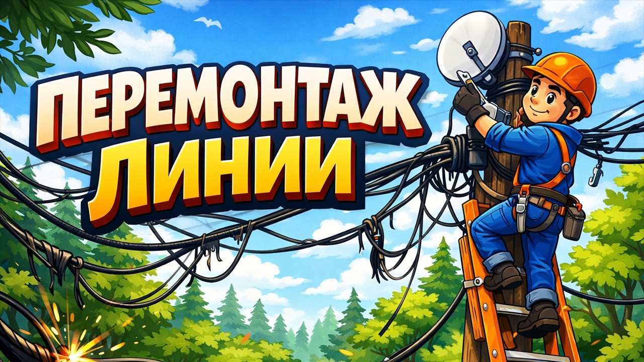 ПОЛНЫЙ ПЕРЕМОНТАЖ ЛИНИИ ОПТОВОЛОКНА!