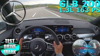 2021 Mercedes Glb 200 163 Ps Top Speed Autobahn Drive Pov
