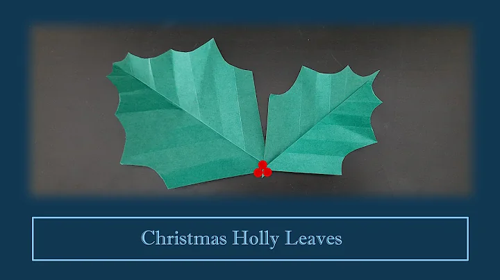 Christmas Holly Leaves | EASY Christmas Craft | Ch...