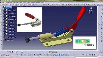 CATIA V5/V6 Tutorial | Toggle Clamp (Full Design Step-by-Step)