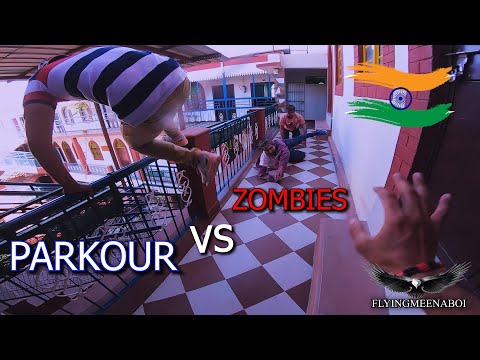 Zombies vs Parkour | Indian Parkour | Zombie Parkour Escape | Flyingmeenaboi