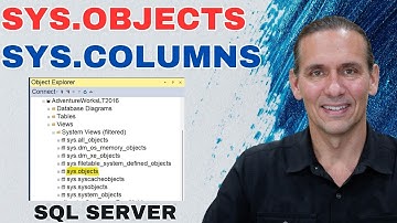 How to use SQL Server sys.objects, sys.colums, sys.all_sql_modules with Billy Thomas ALLJOY Data