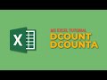 DCOUNT vs. DCOUNTA: Excel Database Functions Explained Simply