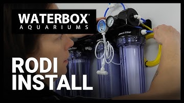 How to install a Waterbox Aquariums RO/DI 100GPD 4 and 5 stage system.