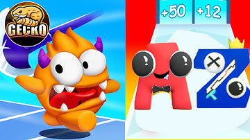 Merge Giant Blob Join Clash | Alphabet Giant Rush - Gameplay Walkthrough Max Levels (Part 1)