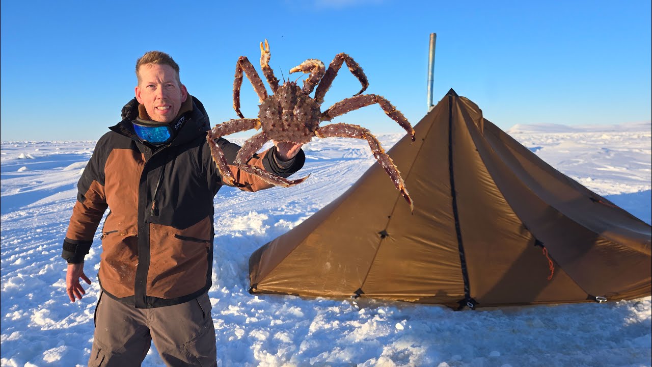 Camping on Frozen Ocean - 6 Days Fishing for King Crab & Hunting Ptarmigan