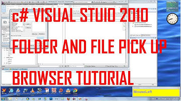 c# vs 2010 pick folder and file dialog tutorial