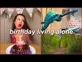 Birthday Alone Vlog | baking a cake tipsy + chatty grwm!!