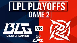 BLG vs NIP Highlights Game 2 | LPL 2024 Spring Playoffs UB R1 | Bilibili Gaming vs Ninjas In Pyjamas