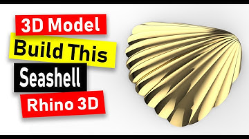 3D Modeling Sea Shell in Rhino 6: Jewelry CAD Design Tutorial#102