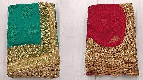 New Mono Net Embridery & Pearl Work Sarees || Designer Mono Net Fastivel Wear Sarees Offer