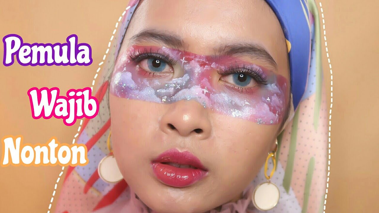 TUTORIAL MAKEUP ART UNTUK PEMULA CUMA PAKAI EYE SHADOW | Soniashsp