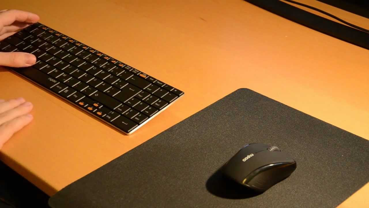 golf Eerste afdrijven Testbericht: Rapoo E9070 Wireless Tastatur German (E9060) - YouTube