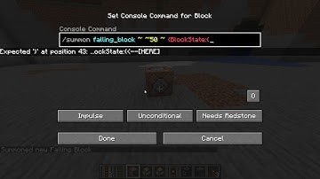 falling block in minecraft