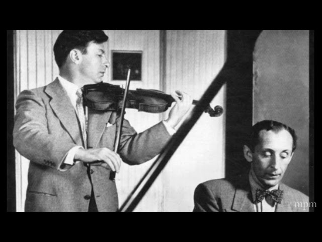 Brahms - Sonate pour violon et piano n°3 : Nathan Milstein / Vladimir Horowitz