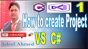 How to create project in visual studio C# in Urdu Hindi