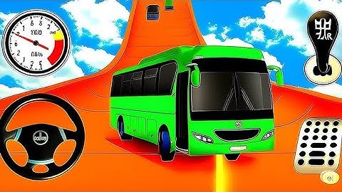 Crazy Bus Mega Ramp Impossible Racing - Bus Stunts Impossible Tracks - Android GamePlay