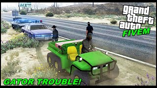 COPS HARASS US ON THE JOHN DEERE GATOR! - GTA 5 ROLEPLAY RDRP - EP.24 - GTA MODS