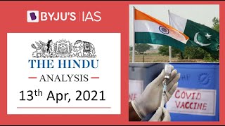 'The Hindu' Analysis for 13th April, 2021. (Current Affairs for UPSC/IAS)