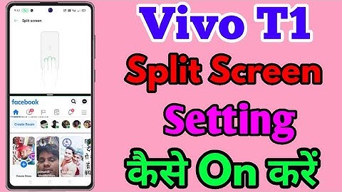 How To Use Split Screen Setting In Vivo T1 || Vivo T1 Split Screen Setting Kaise Kare | Split Screen