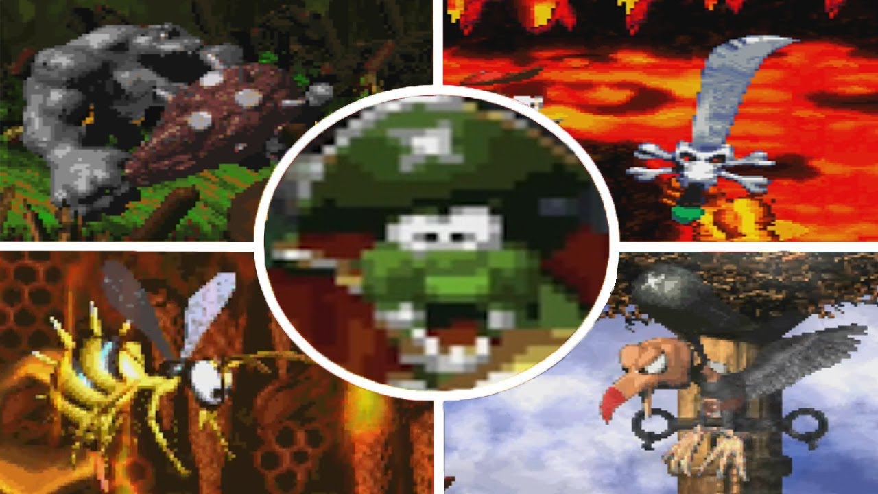 Donkey Kong Country 2 Diddy's Kong Quest All Bosses YouTube