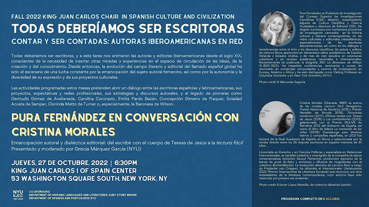 Pura Fernndez en conversacin con Cristina Morales