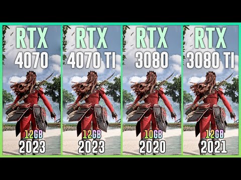 RTX 4070 vs RTX 4070 TI vs RTX 3080 vs RTX 3080 TI - Test in 20 Games