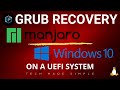 Manjaro: recover GRUB after a Windows Update