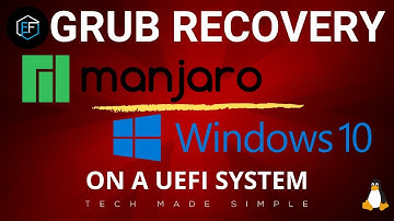 Manjaro: recover GRUB after a Windows Update