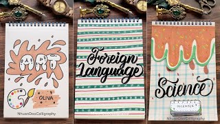 Top 5 Unique Assignment Front Page Of December | DIY Notebook Cover Designs | NhuanDaoCalligraphy