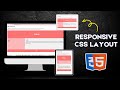 CSS Website Layout in 5 minutes! | Web Designing Tutorial
