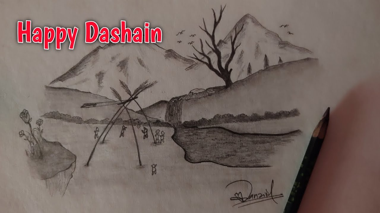 How To Write HAPPY DASHAIN In Design || How To Write HAPPY DASHAIN Bold  Handwriting || Step By Step - YouTube