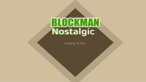 Blockman Multiplayer Recreation: Sandbox Nostalgic