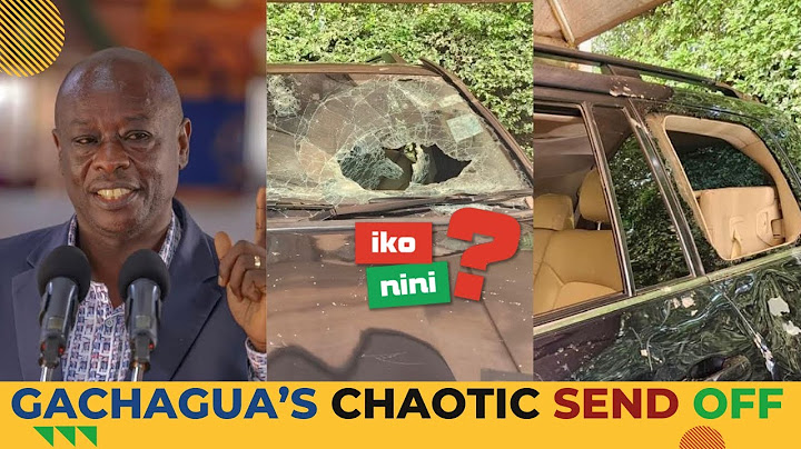 FORMER DP RIGATHI GACHAGUA FORCED TO FLEE AFTER CHAOS ERUPTED IN LIMURU