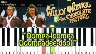 [Easy] Oompa-loompa Doompadee-doo! - Willy Wonka & the Chocolate Factory | Piano Tutorial