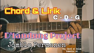 Video thumbnail of "Chord & Lirik Jomblo Permanen - D'tandung Project"